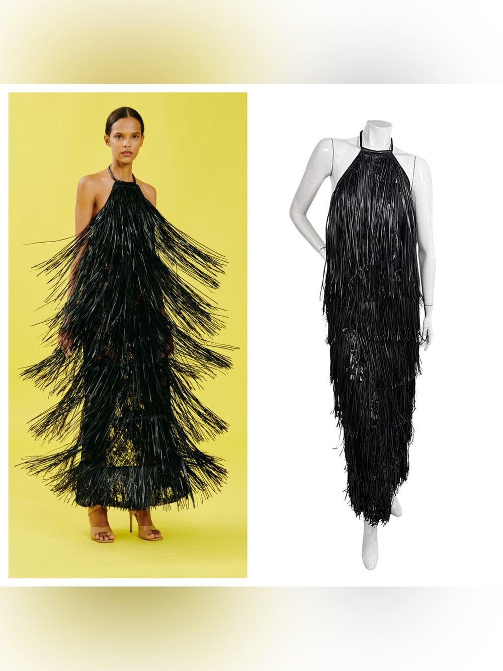 NWT Silvia Tcherassi Resort 2024 Look 12 Susa Fringe Dress XS